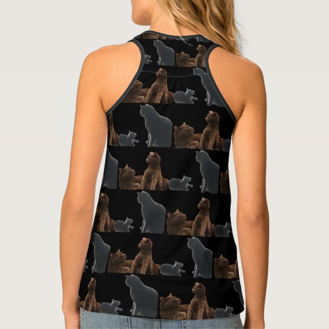 Cats!!!!! Tank Top (Back)