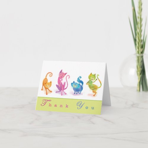 Cats Thank You Notecard