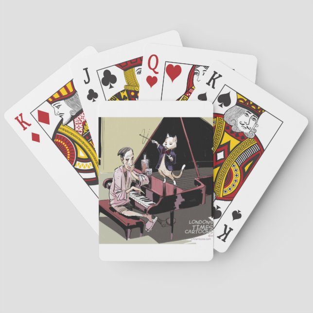 Cats That Take Over & Conduct Everything Funny Poker Cards (Back)