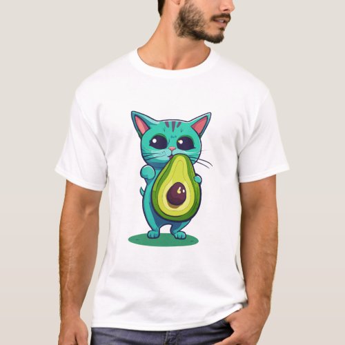 Cats the Way to My Heart _ Adorable Avocado  T_Shirt