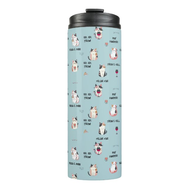 Cats Thermal Tumbler (Front)