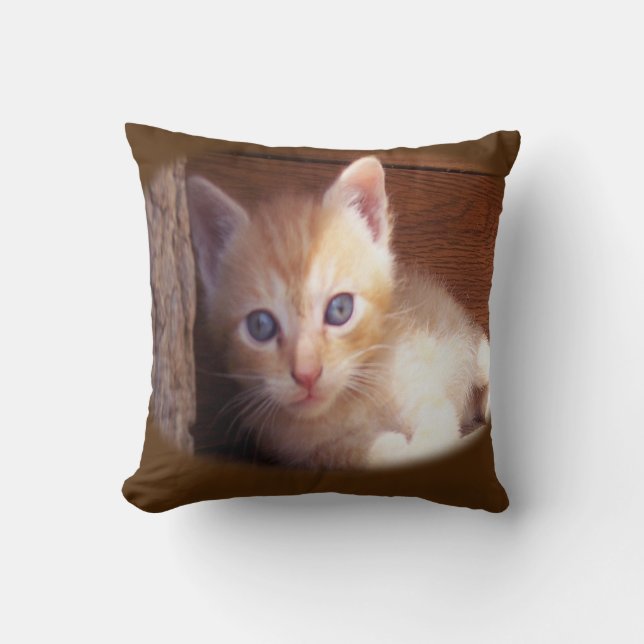 Cats Throw Pillow (Front)