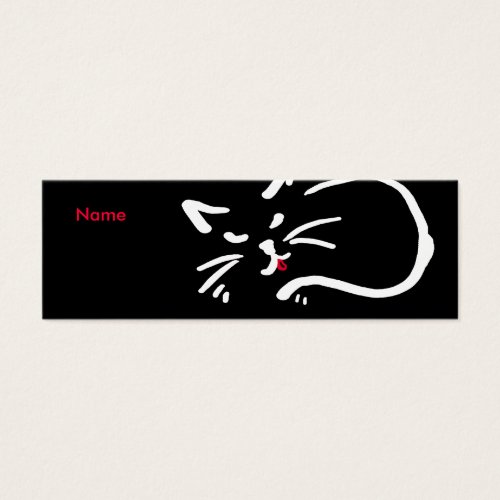 Cat's tongue business cards