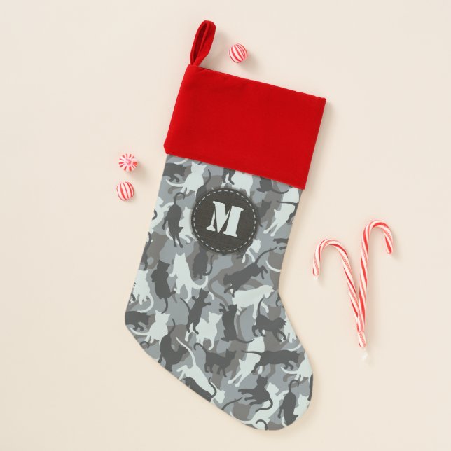Cats Urban Camouflage Christmas Stocking (Front)