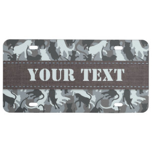 Cats Urban Camouflage License Plate