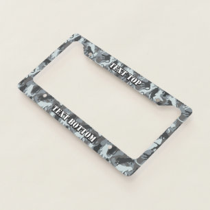 Cats Urban Camouflage License Plate Frame