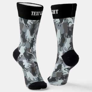 Cats Urban Camouflage Pattern Socks
