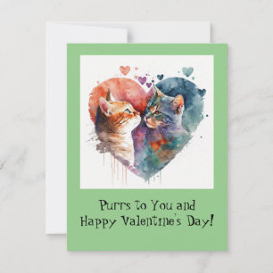 Cats Valentine's Day Card