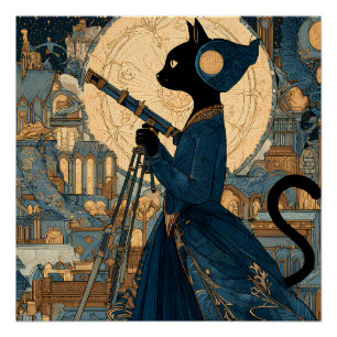 Cats - Victorian Cat - Countess Beatrice Poster