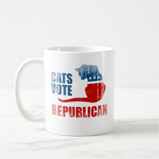 CATS VOTE REPUBLICAN Faded.png Coffee Mug