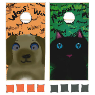 Cats vs Dogs Cornhole Set