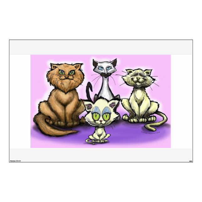 Cats Wall Decal (Front)
