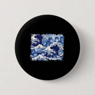 Cats Wave For Kamala Funny Cat Owners Kamala Harri Button