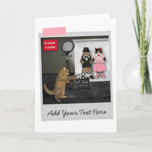 Cats Wedding Movie Set Funny Card