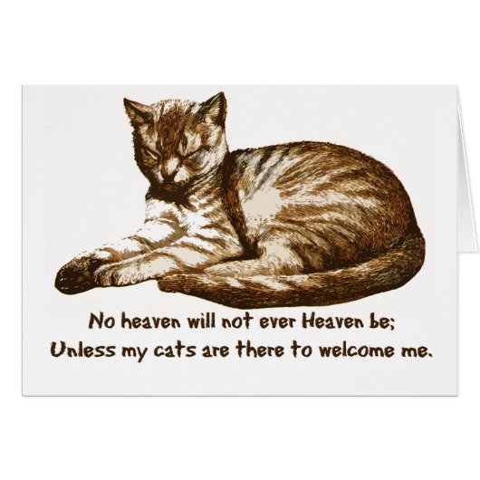 Cats Welcome Me Cards (Front Horizontal)