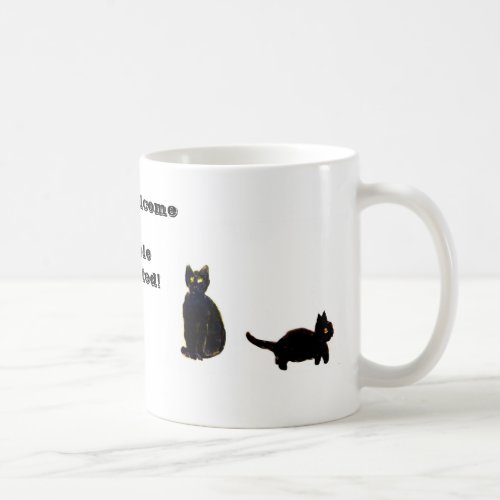 Cats Welcome People Tolerated Funny Pet Quote Coffee Mug