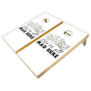 Cats - We're All Mad Here Cornhole Set