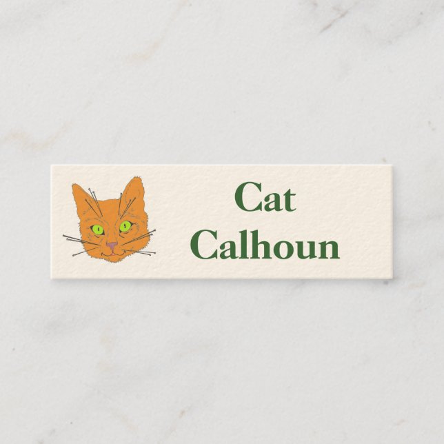 Cat's Whiskers Mini Business Card (Front)