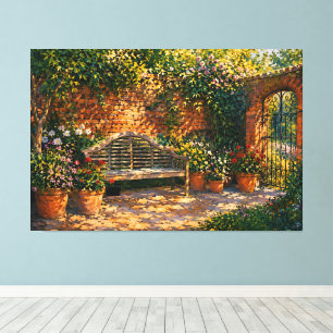 Cat's Whispering Sanctuary – Portrait of Solitude Canvas Print