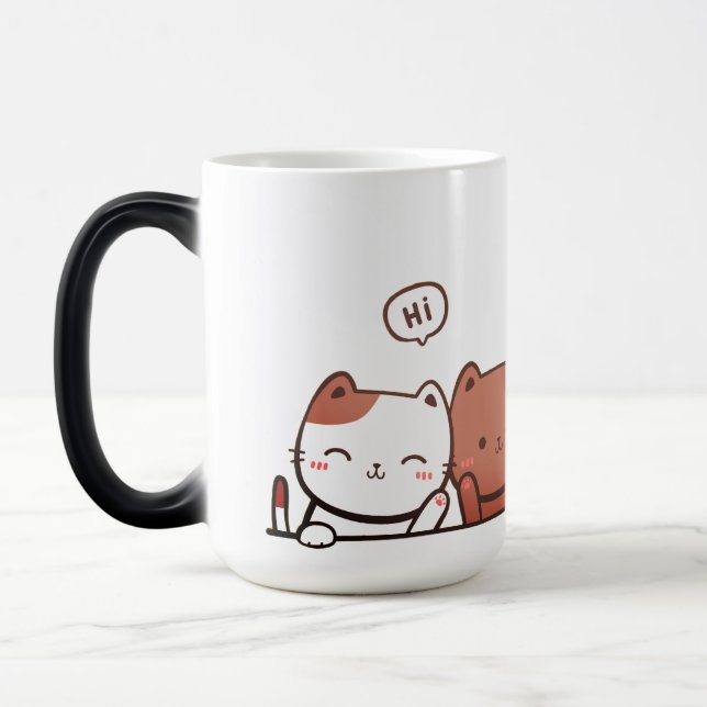 Cats, Windows wallpaper, Cool backgrounds Color Morph Mug (Left)