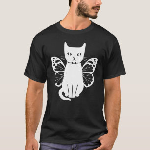 Cats With Butterflies Cute Cats Cat  I Cute Cat T-Shirt