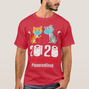 Cats With Face Mask Dancing 2020 Toilet Paper The T-Shirt