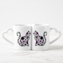 Cats with purple black gray flowers ace pride