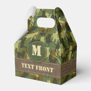 Cats Woodland Camouflage Favor Boxes