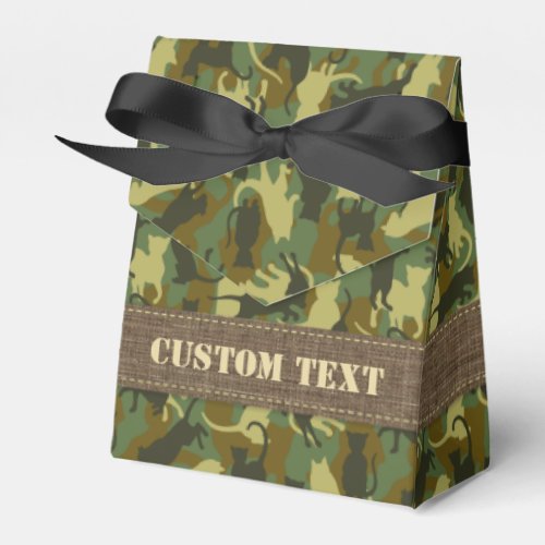Cats Woodland Camouflage Favor Boxes