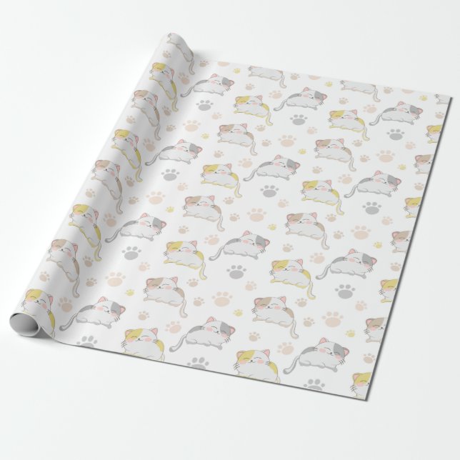 Cats Wrapping Paper (Unrolled)