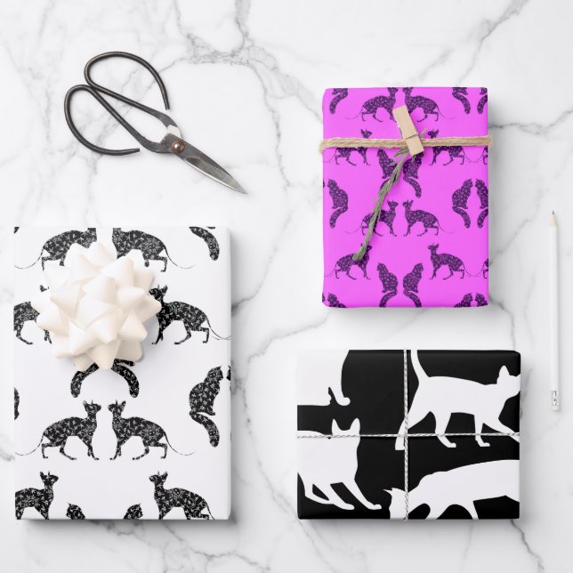 Cats Wrapping Paper Sheets (Front)
