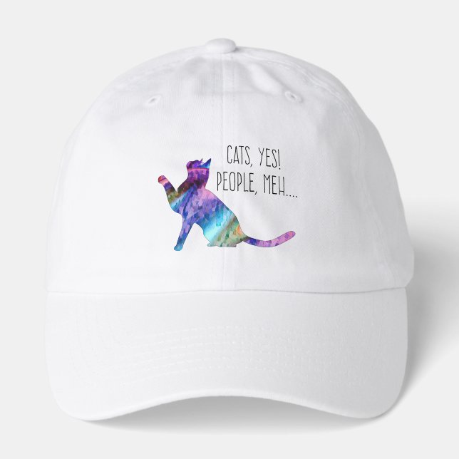 Cats, Yes People, Meh... Hat (Front)