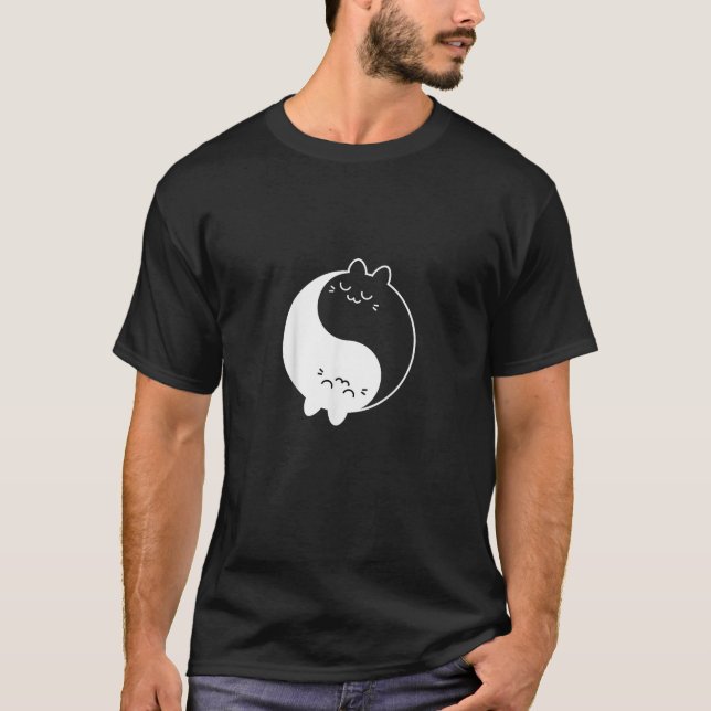 Cats Yin Yang T-Shirt (Front)