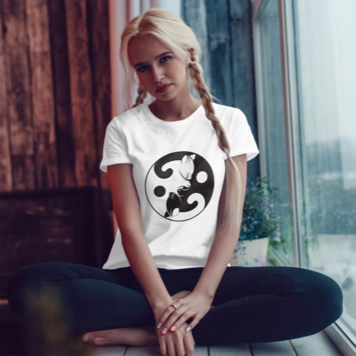 Cats Yin  Yang T_Shirt