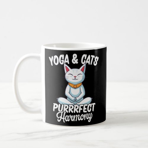 Cats Yoga Purrrfect Harmony  Coffee Mug