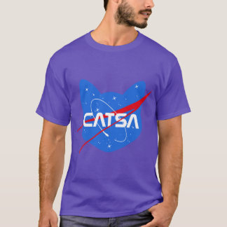 Catsa Space Cat Nasa Parody T-Shirt