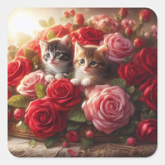 catsa square sticker (Front)