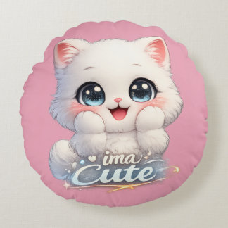 Catsera 1.0 round pillow