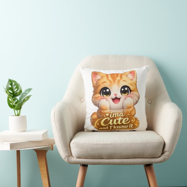 Catsera 2.0 throw pillow (Chair)
