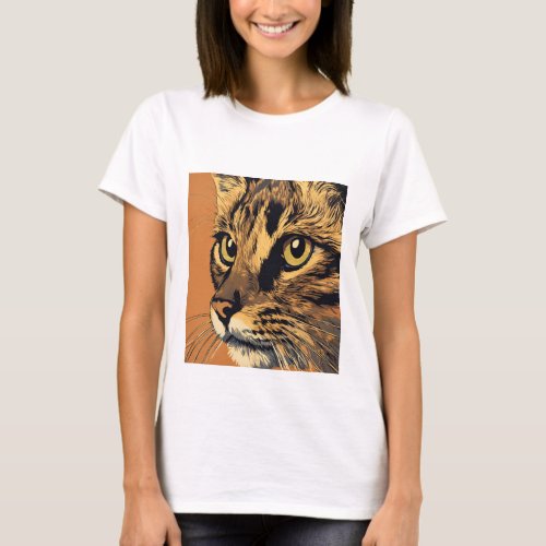 CatSilhouetteArt Unleash the allure of feline T_Shirt