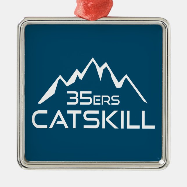 Catskill 35er Mountain Metal Ornament (Front)