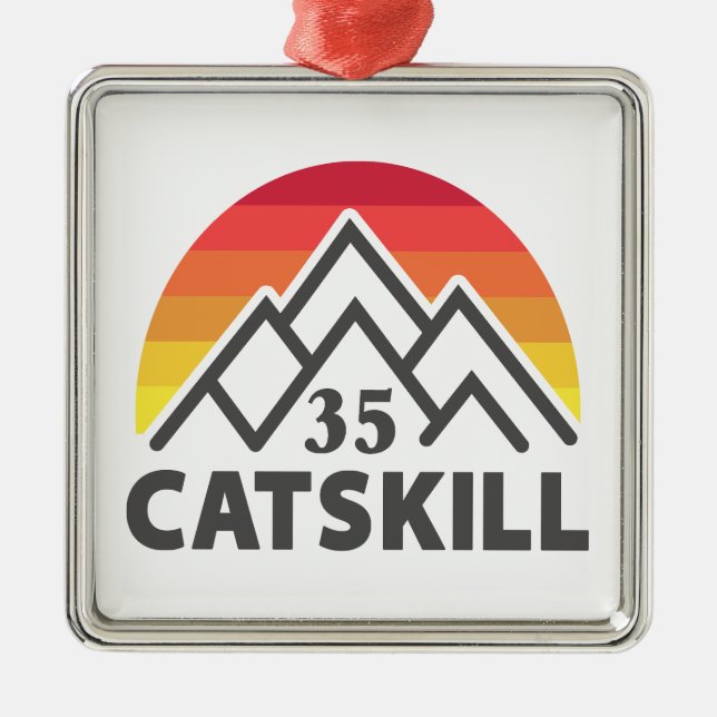 Catskill 35er Rainbow Metal Ornament (Front)