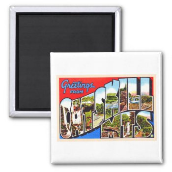 Catskill Mountains New York Large Letter Postcard Magnet by AmericanTravelogue at Zazzle