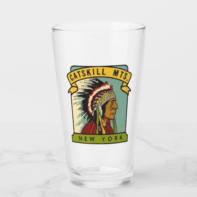 Catskill Mountains, New York Pint Glass (Front)