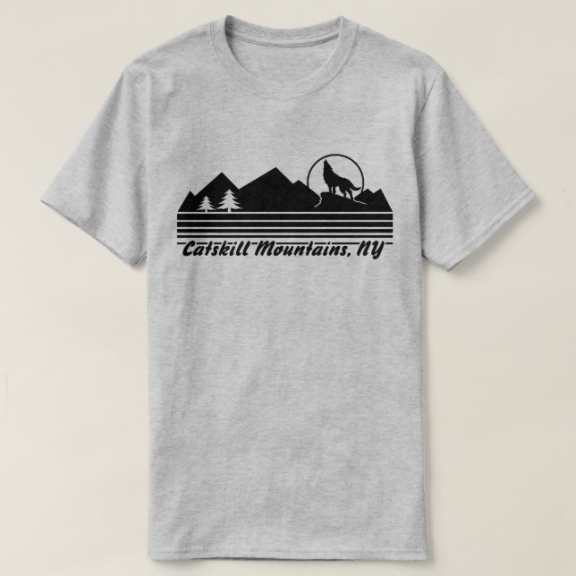 Catskill Mountains NY T-Shirt (Design Front)