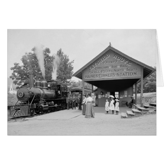 Catskill Mountains Railroad Station, 1902 Cards (Front Horizontal)