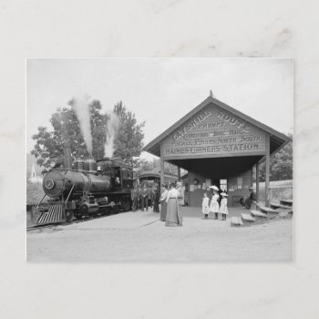 Catskill Mountains Railroad Station  1902 Postcard by HistoryPhoto at Zazzle