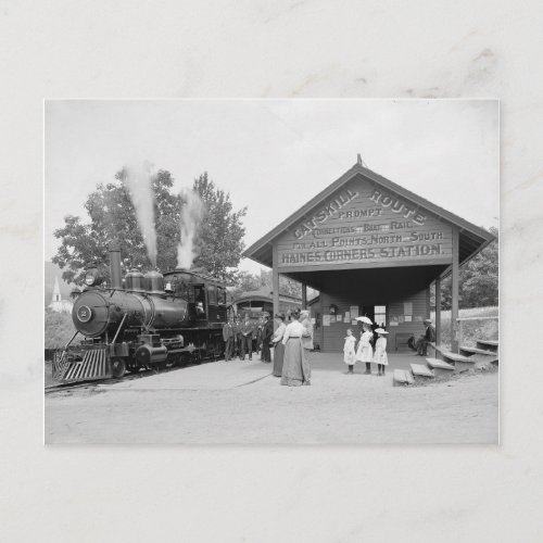 Catskill Mountains Railroad Station 1902 Postcard