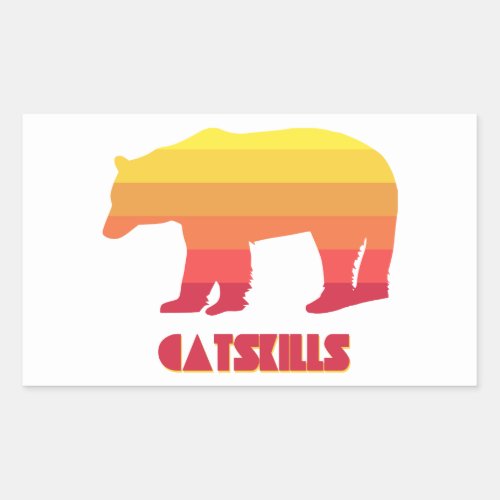 Catskills Bear Rectangular Sticker