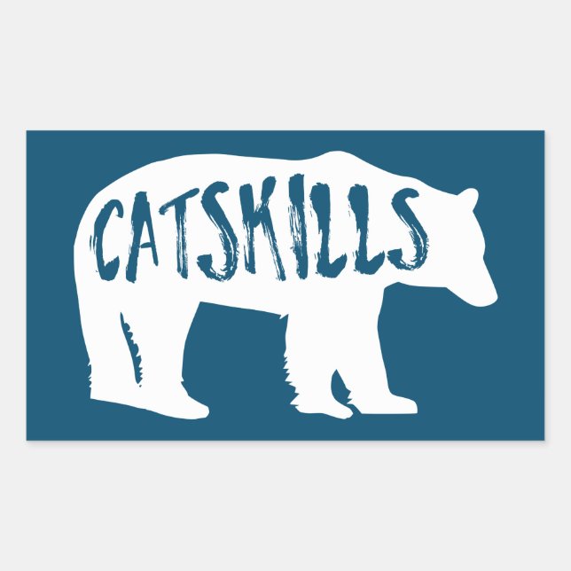 Catskills Bear Rectangular Sticker (Front)